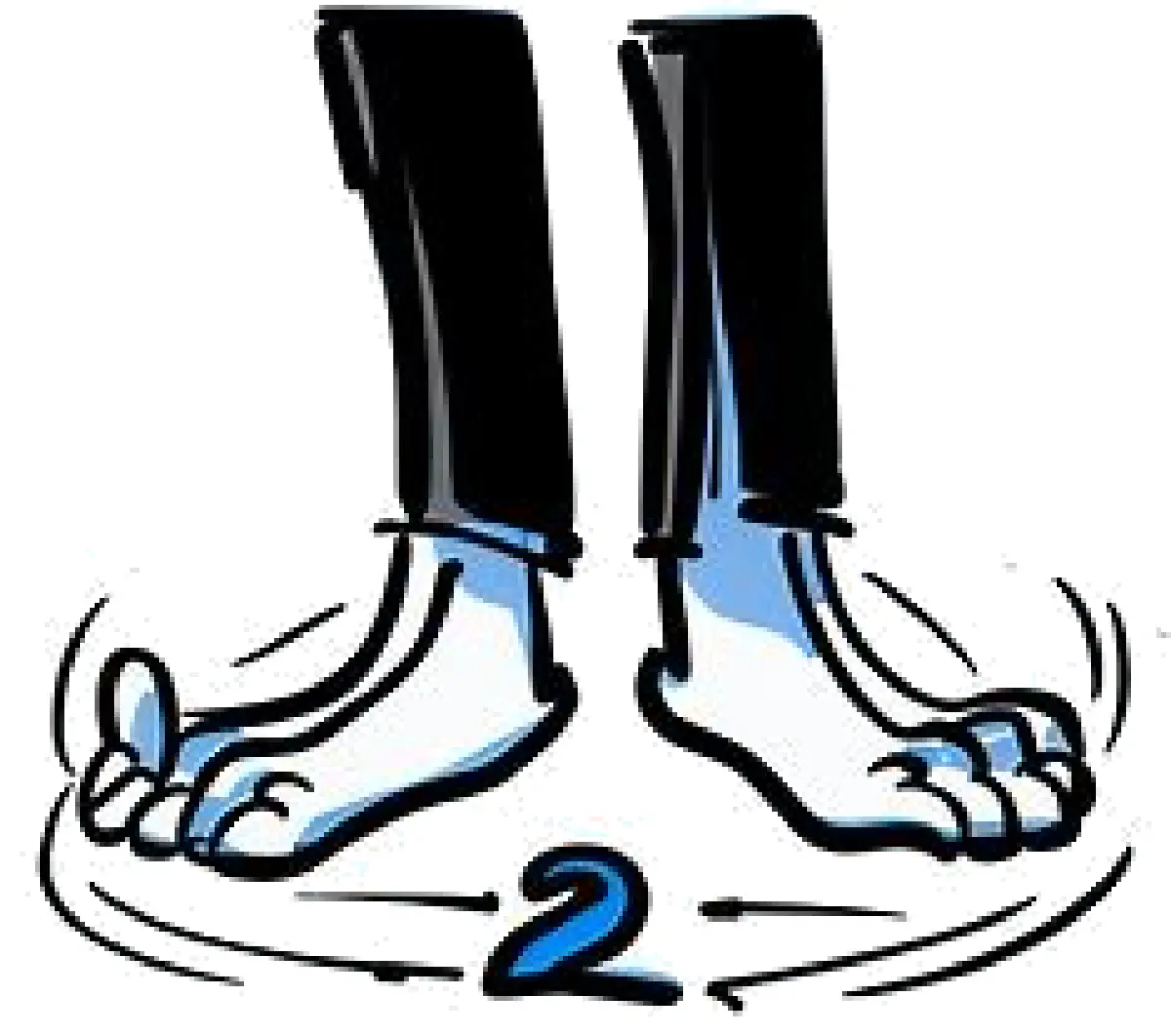 illustration de la loi des 2 pieds