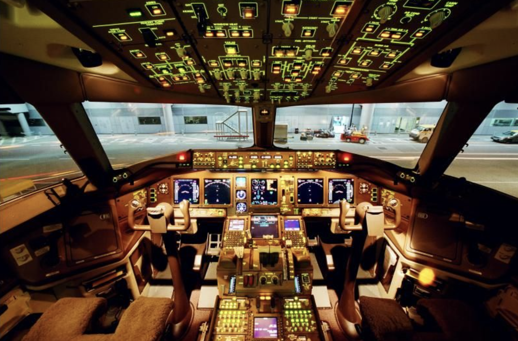 cabine d'un 747
